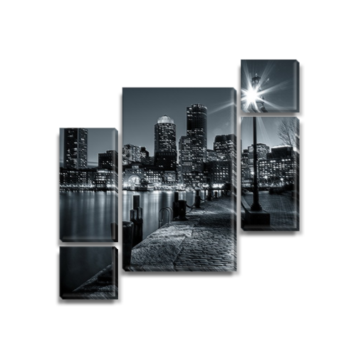 

Модульная картина Декоинт Город 120x130см. ПВХ ткань