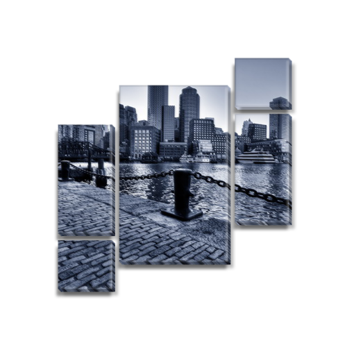 

Модульная картина Декоинт Город 120x130см. Холст синтетический