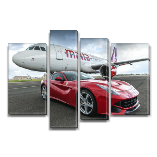 

Модульная картина Декоинт Авто мир 90x130см. ПВХ ткань