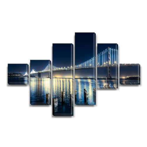 

Модульная картина Декоинт Мосты 90x130см. ПВХ ткань