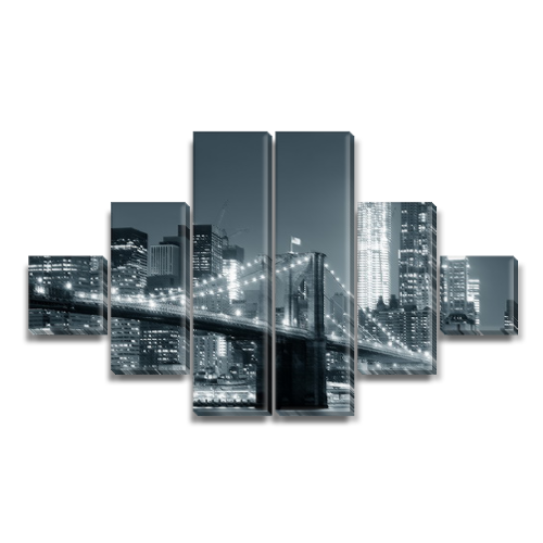 

Модульная картина Декоинт Мосты 65x120см. Холст натуральный