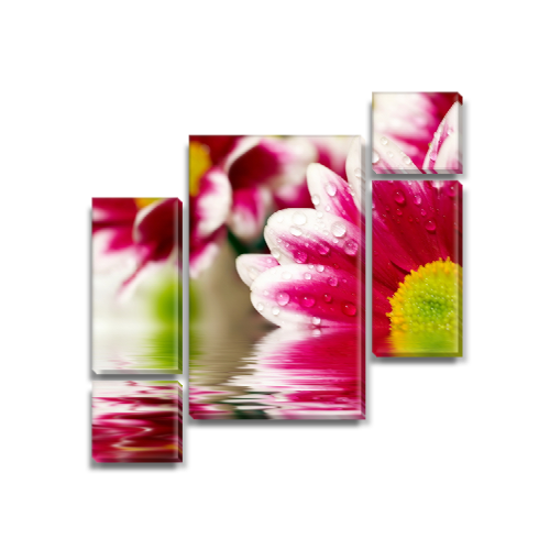 

Модульная картина Декоинт Цветы 120x130см. ПВХ ткань