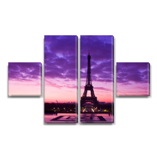 

Модульная картина Декоинт Эйфелева башня 65x110см. ПВХ ткань