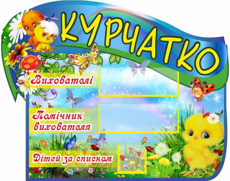 

Стенд с названием группы "Курчатко" ColorIT ДС110051