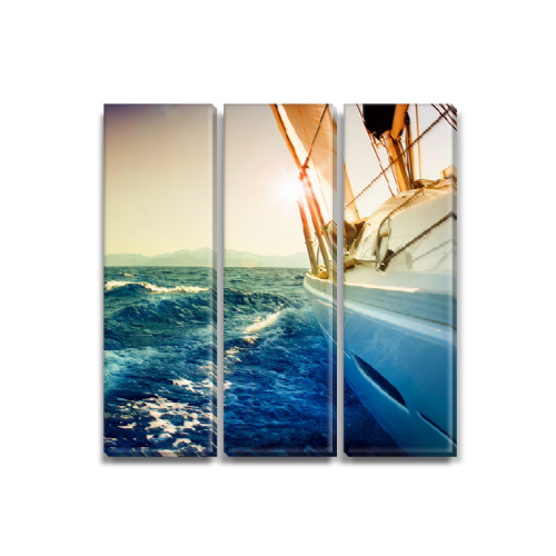 

Модульная картина Декоинт Корабли 80x80см. ПВХ ткань