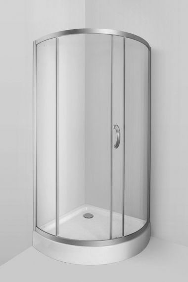 

W56G-315-090CM BLISS Solo Slide 90. Душ куточок, 90x90, профіль матовий хром, ско матове без піддону