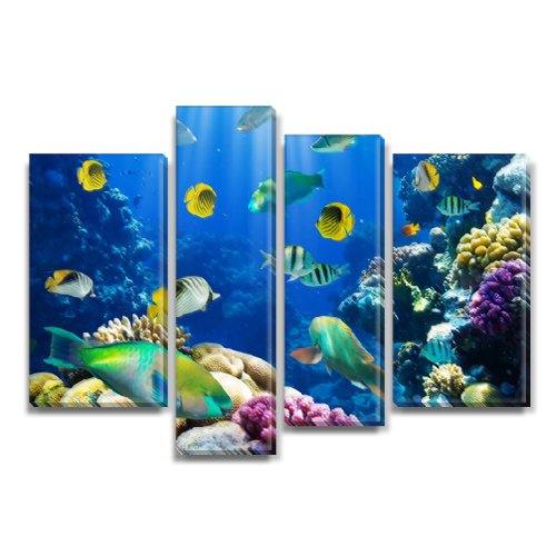 

Модульная картина Декоинт Подводный мир 65x85см. ПВХ ткань