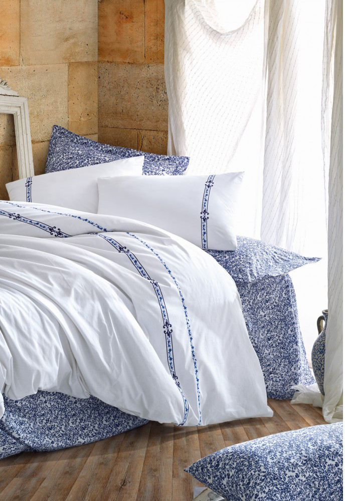 

Комплект постельного белья Cotton Box Majestic Delmor Lacivert 200 x 220