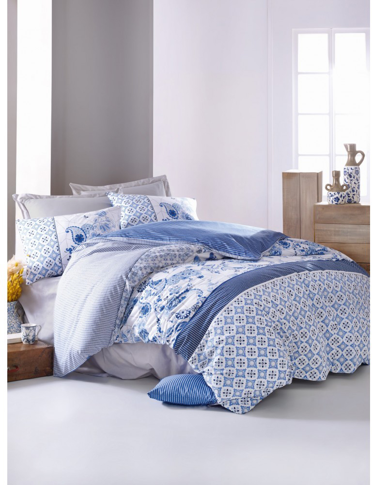 

Комплект постельного белья Cotton Box Milo Mavi 200 x 220