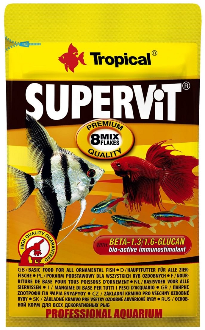 Корм Tropical SuperVit для аквариумных рыб в хлопьях 60 мл ...