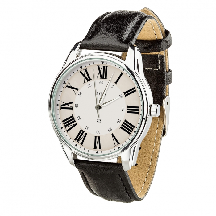 

Часы Ziz Лондонский вокзал, ремешок насыщенно-черный, серебро и дополнительный ремешок - R142619