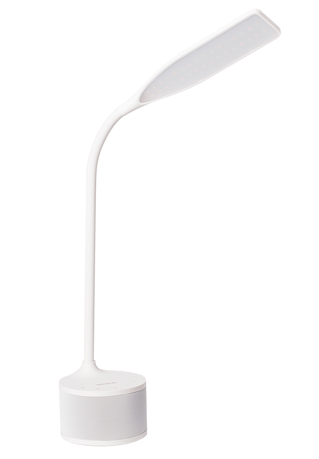 

Настольная лампа MAXUS DKL 8W 3000-5700K WH Sound (1-MAX-DKL-001-04)