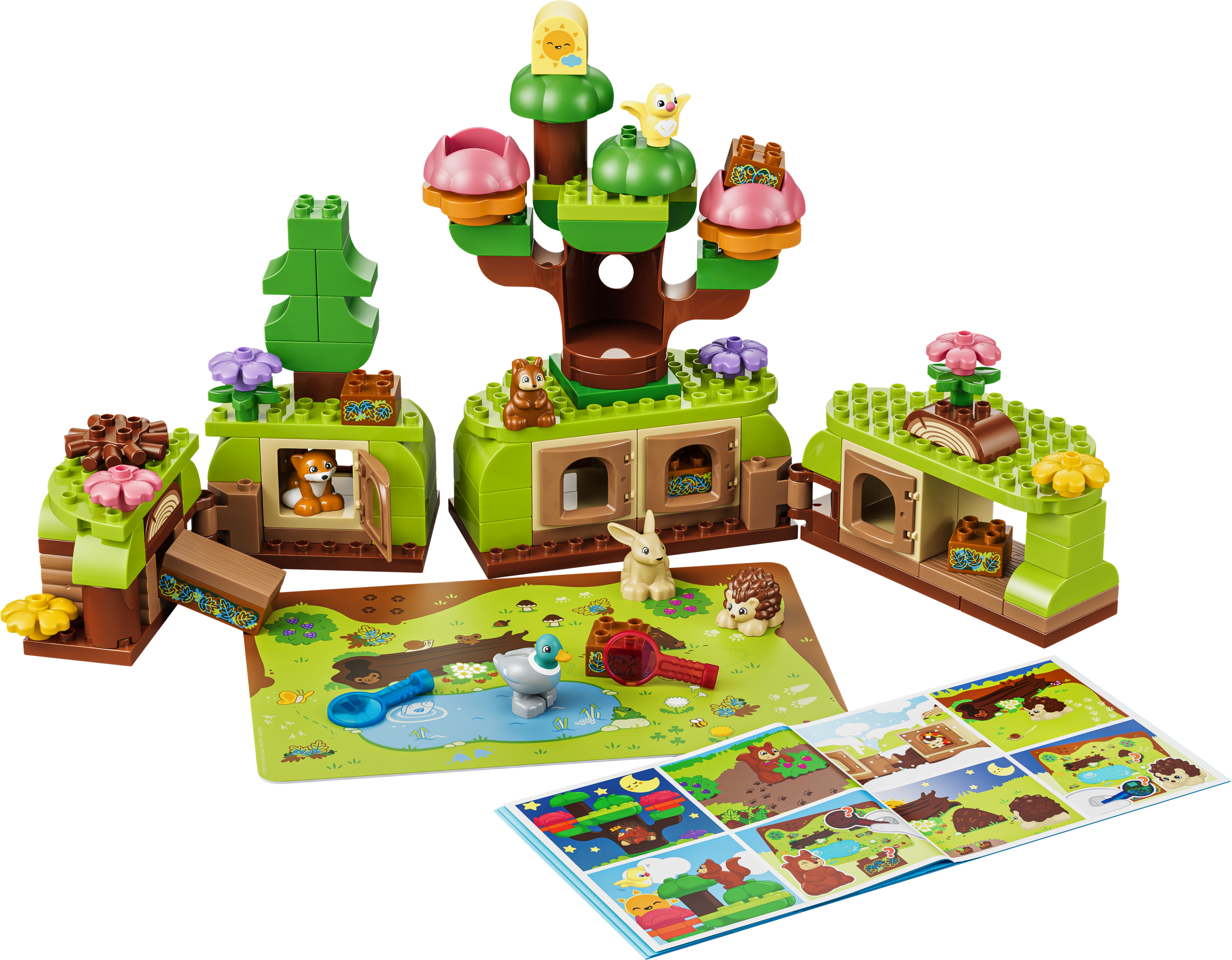 фото Блочный конструктор LEGO Duplo Town Лес открытий с дикими животными (10480)