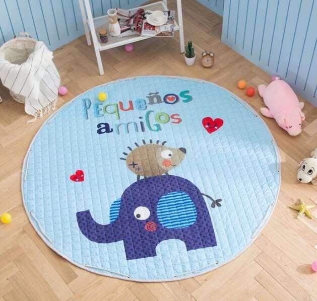 

Игровой коврик-мешок Beezzy Слоник голубой 150 см