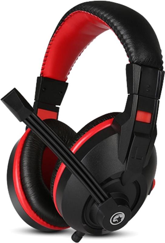 

Наушники гарнитура накладные Marvo H8321P Black/Red