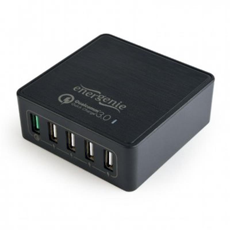 

Сетевое зарядное устройство EnerGenie (40W, 5xUSB, 8A) Black (EG-UQC3-02)