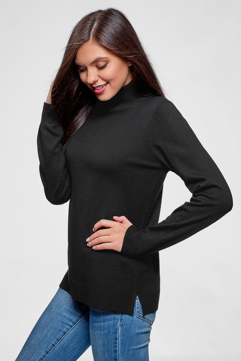 

Женский черный гольф Oodji S 64412192B/46629/2900N