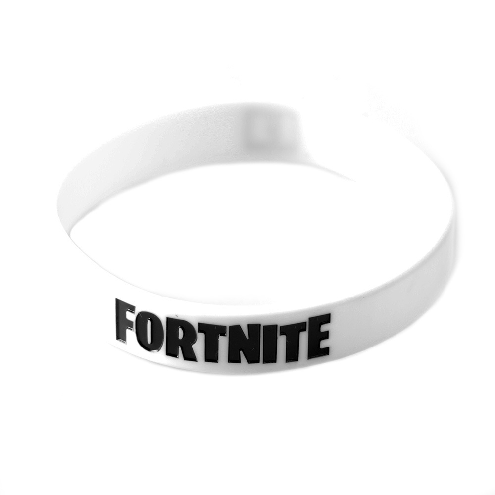 

Силиконовый браслет Fortnite белый