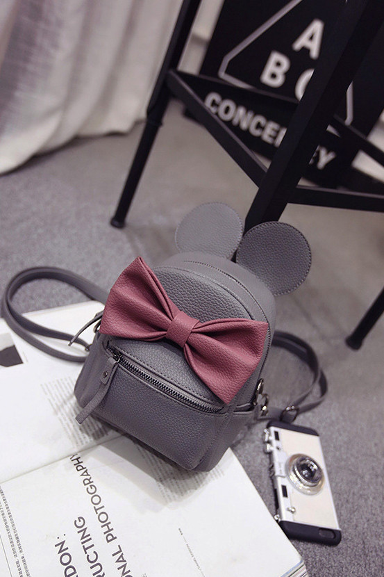 

Мини рюкзак женский Minnie gray