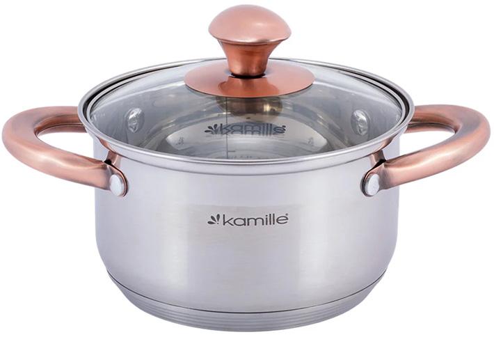 

Кастрюля Kamille Catalin 5л из нержавеющей стали с мерной шкалой