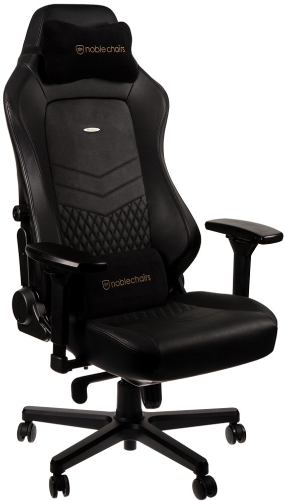 

Кресло геймерское NOBLECHAIRS Hero Real Leather Black (NBL-HRO-RL-BLA)