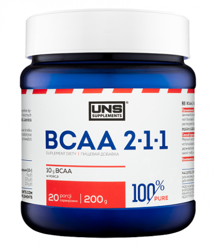 

Аминокислота UNS 100% Pure Bcaa 2-1-1 Instant 200 g 200 г