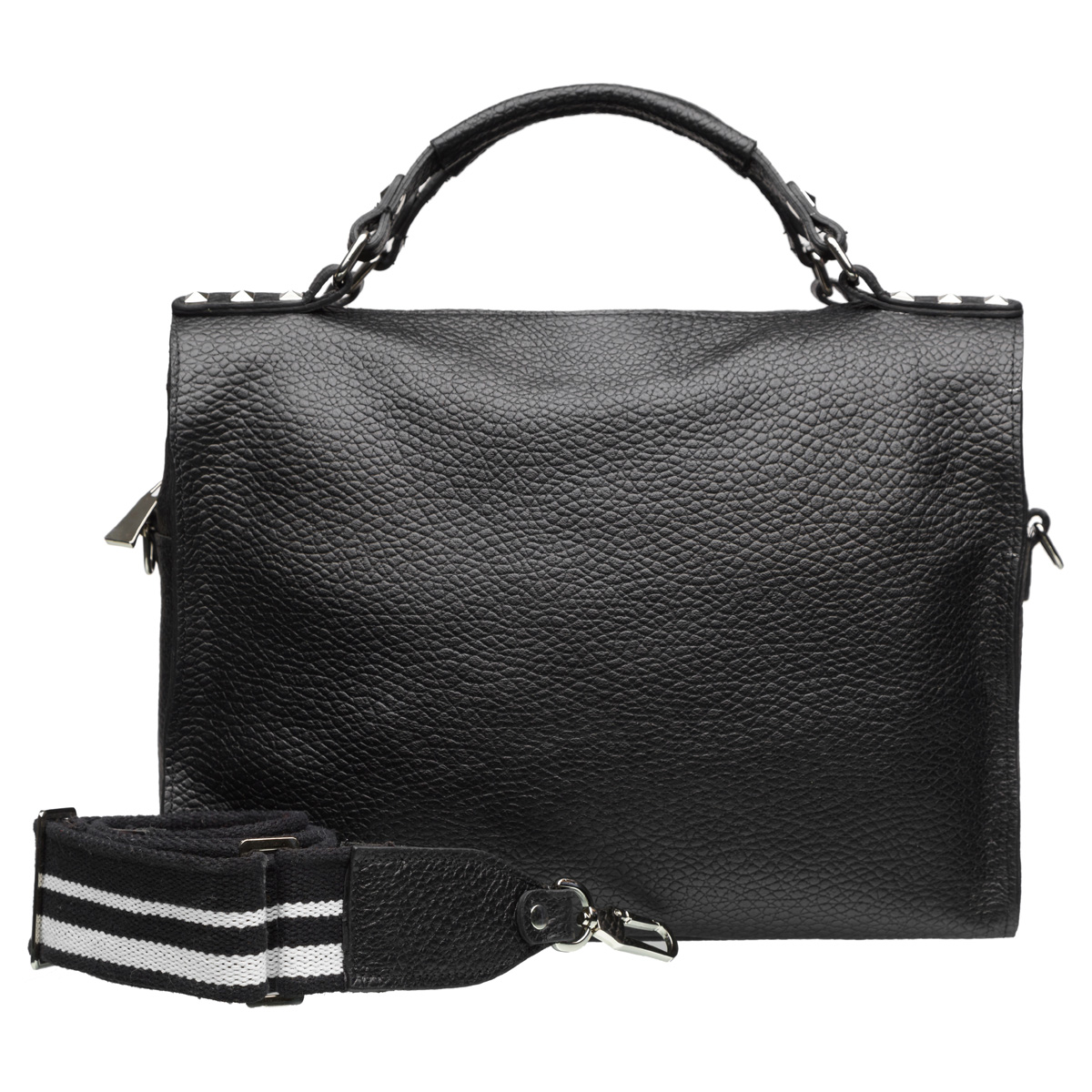 

Сумка кожаная Borsa Lova черная