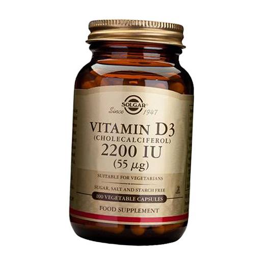 

Витамин Д3, Vitamin D3 2200, Solgar 100вегкапс (36313133)