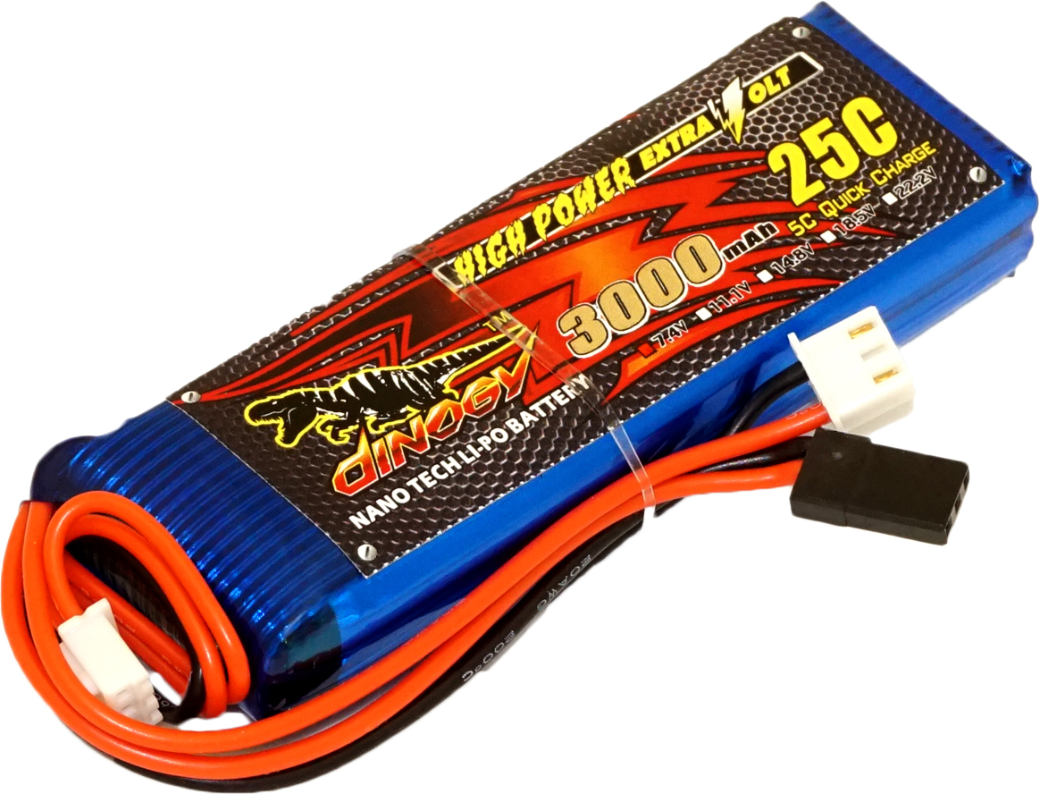 

Аккумулятор Dinogy Li-Pol 3000mAh 7.4V 2S 25C JST-XH (2722442759190)