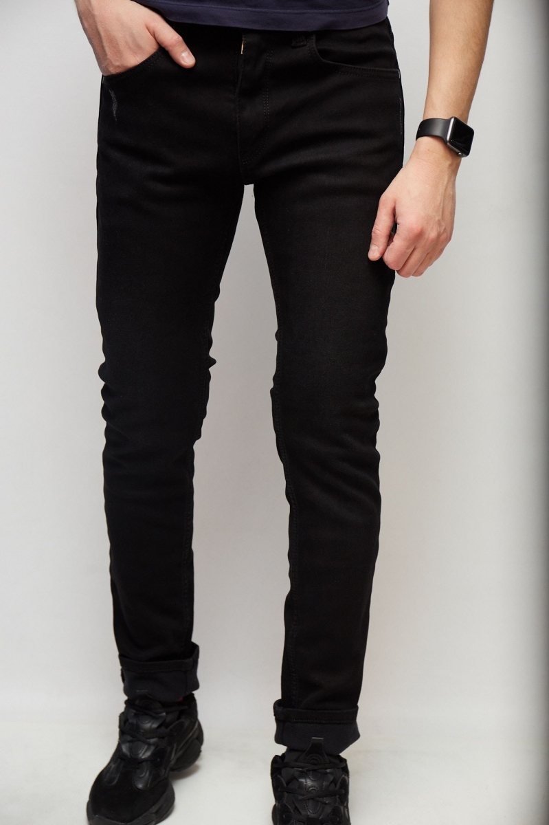 

Джинсы мужские утепленные Fashion Republic Mario 6336 32 Черный