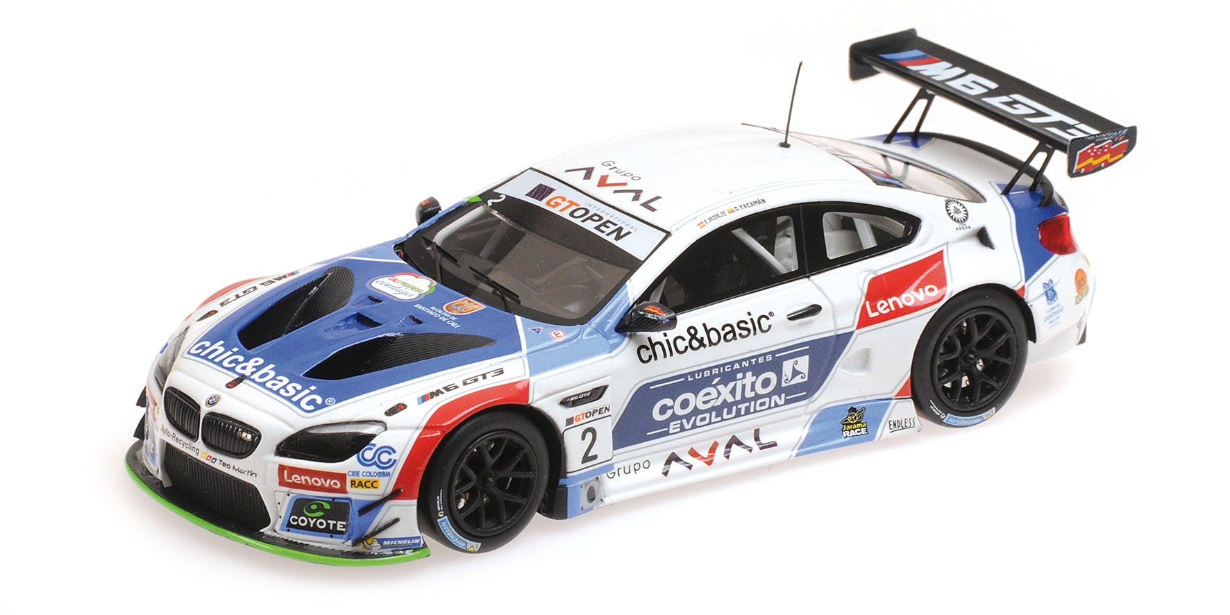 

Автомодель MINICHAMPS BMW M6 GT3 Team Teo Martin Motorsport #2 Yacaman/Monje International GT Open 2016 (437162652)