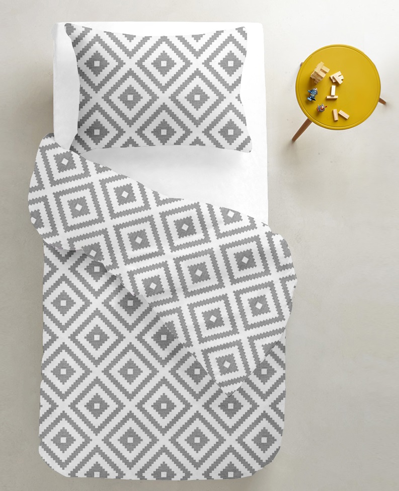 

Комплект постельного белья Cosas Ornament Grey White 160х220
