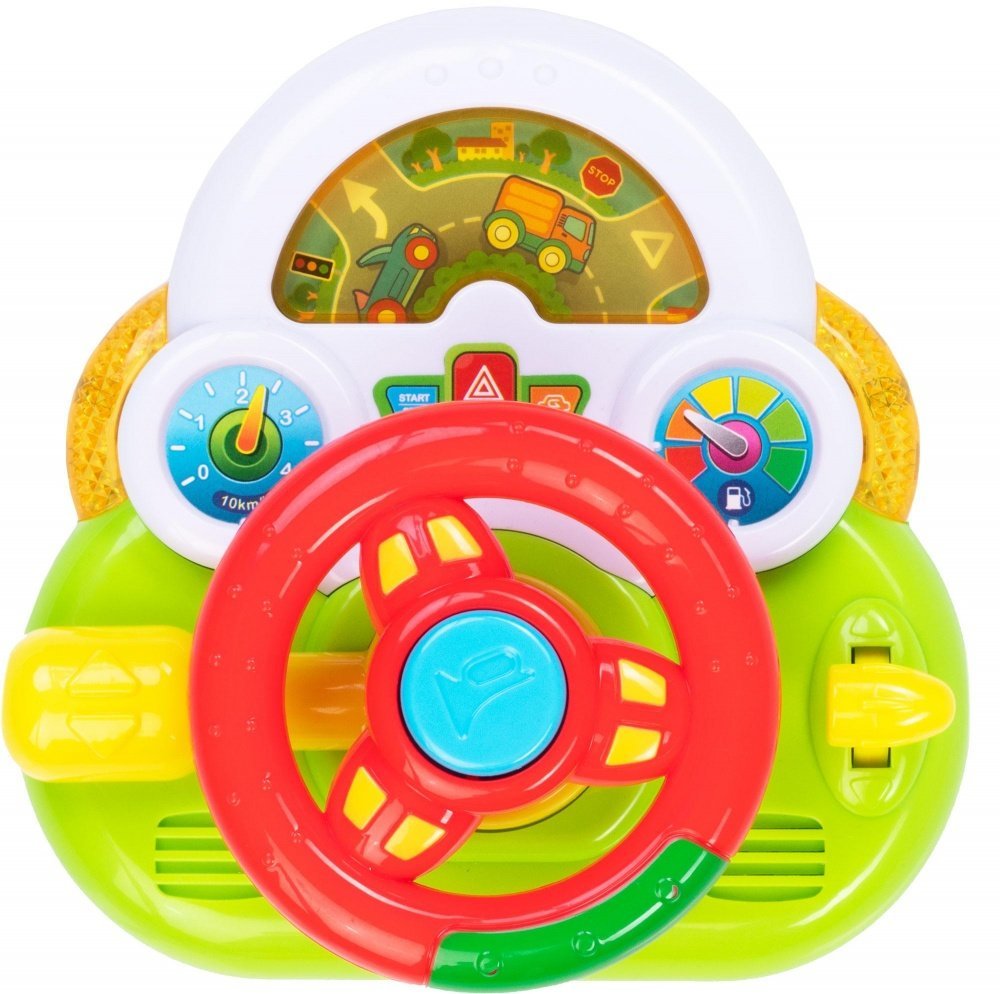 

Интерактивная игрушка Bebelino Руль на присосках красный