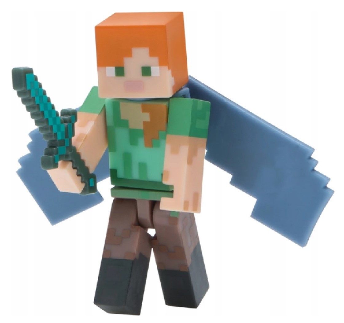 Фигурка Майнкрафт Алекс с крыльями, Оригинальная лицензия Minecraft ...