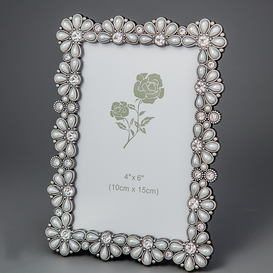 

Декоративная фоторамка «Жемчужные цветы» 13*18 Angel Gifts SK16887