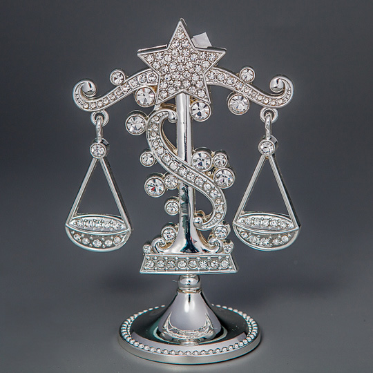 

Декоративная фигурка знак зодиака «Весы Silver» Crystalex SK17623