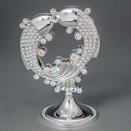 

Декоративная фигурка знак зодиака «Рыбы silver» Crystalex SK17066