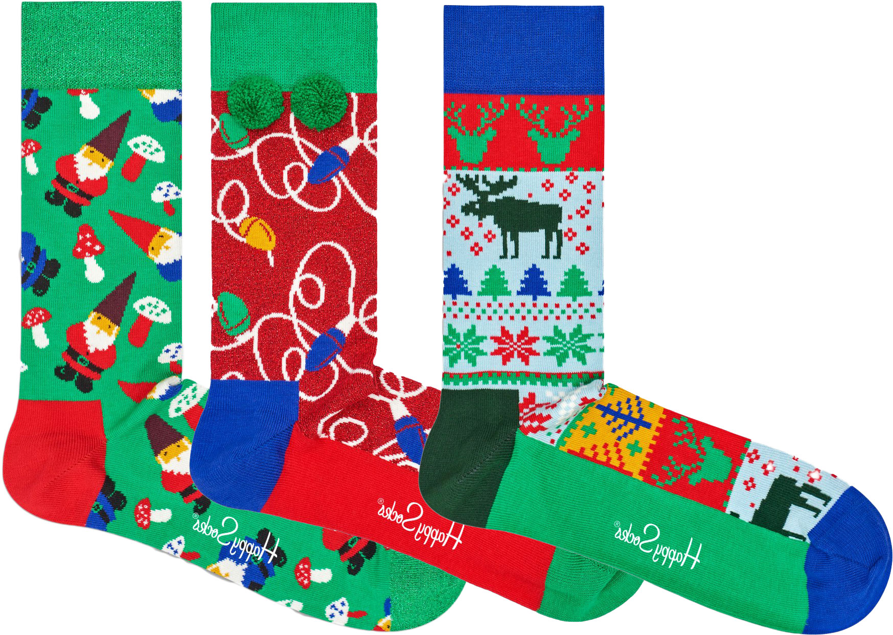 

Носки Happy Socks Holiday Gift Box XMAS08-7003 41-46 р 3 пары