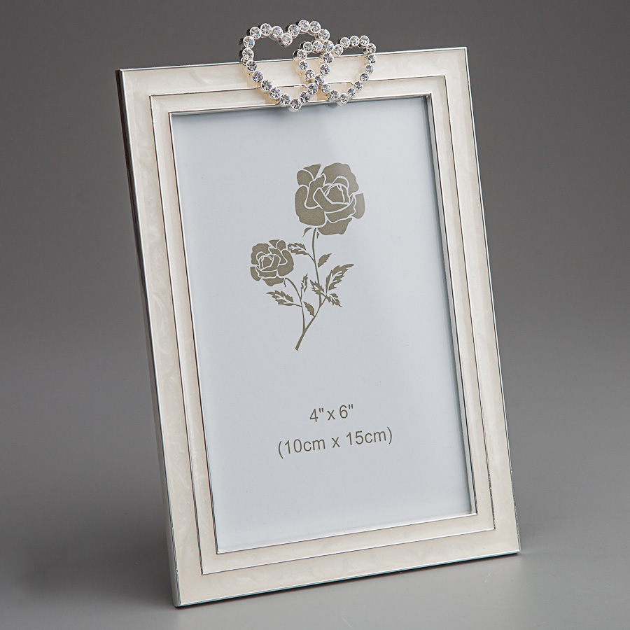 

Декоративная фоторамка «Два сердечка» 12*18 см Angel Gifts SK16166