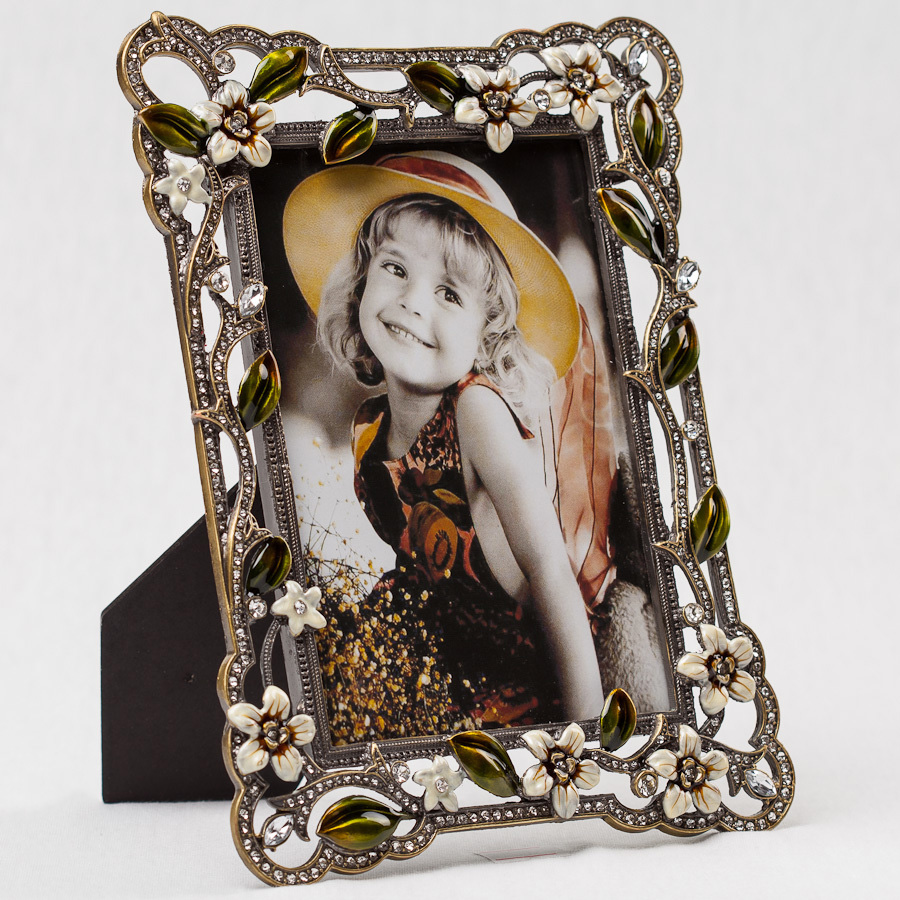 

Декоративная фоторамка «Цветы» 15*22 см Angel Gifts SK15577