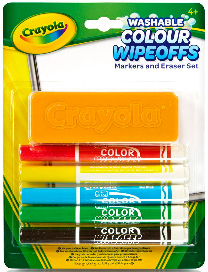 Фломастеры Crayola для письма на доске с губкой (98-9302) – фото ...