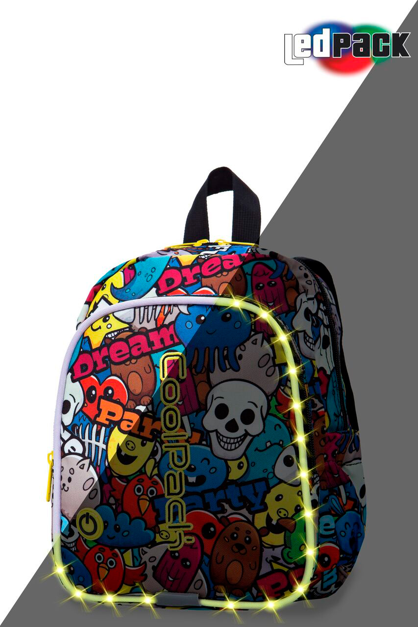 

Рюкзак CoolPack Bobby multicolour LED с USB-кабелем и кодовым замком 30x22x8.5 см 8 л Cartoon (A23200)