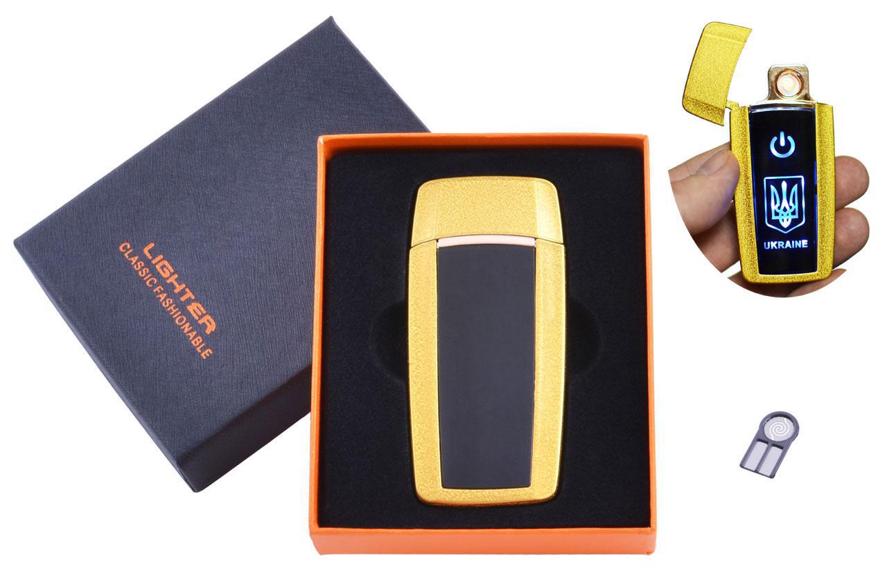 

USB зажигалка в подарочной упаковке Украина (Спираль накаливания) №HL-56 Gold USB