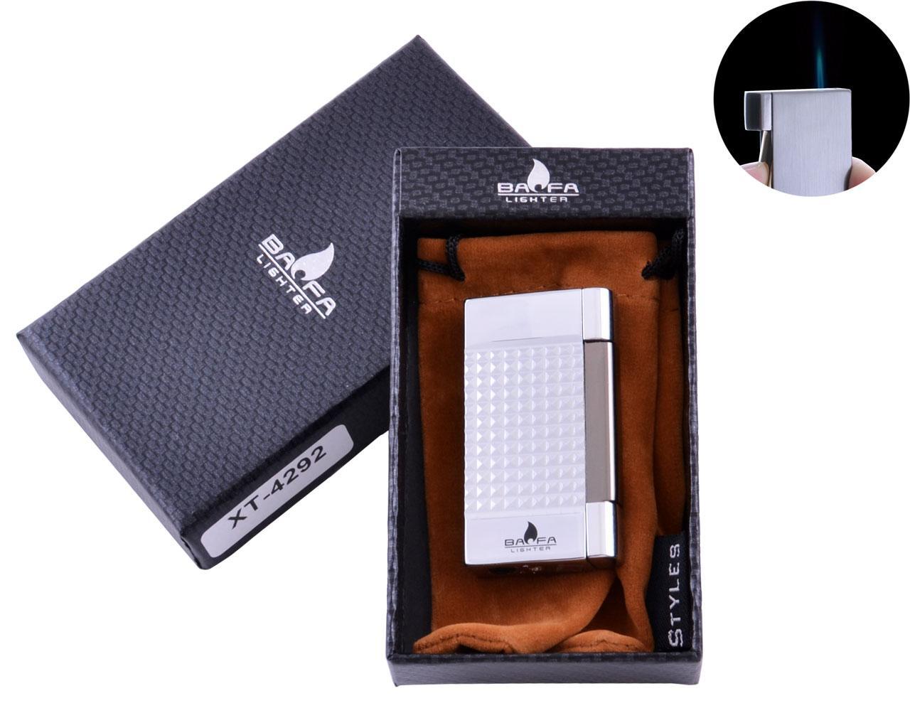 

Зажигалка в подарочной коробке BAOFA (Острое пламя) №4292 Silver Baofa