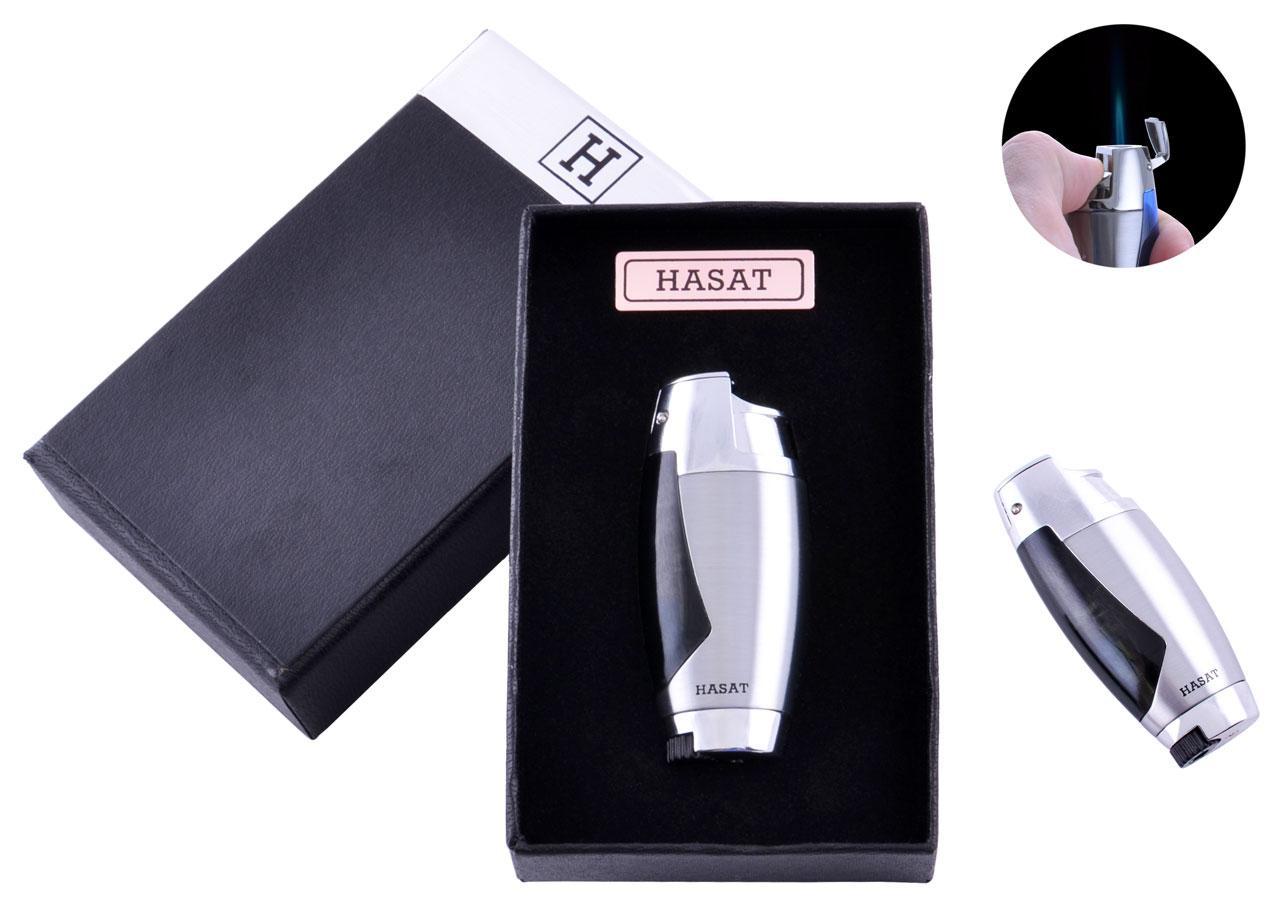 

Зажигалка в подарочной коробке HASAT (Острое пламя) №4309 Silver Moongrass