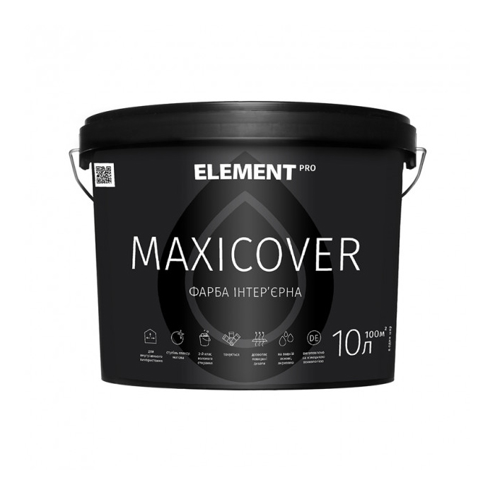 

Фарба інтер'єрна ELEMENT PRO+FACADE SYSTEM MAXICOVER (10 л)