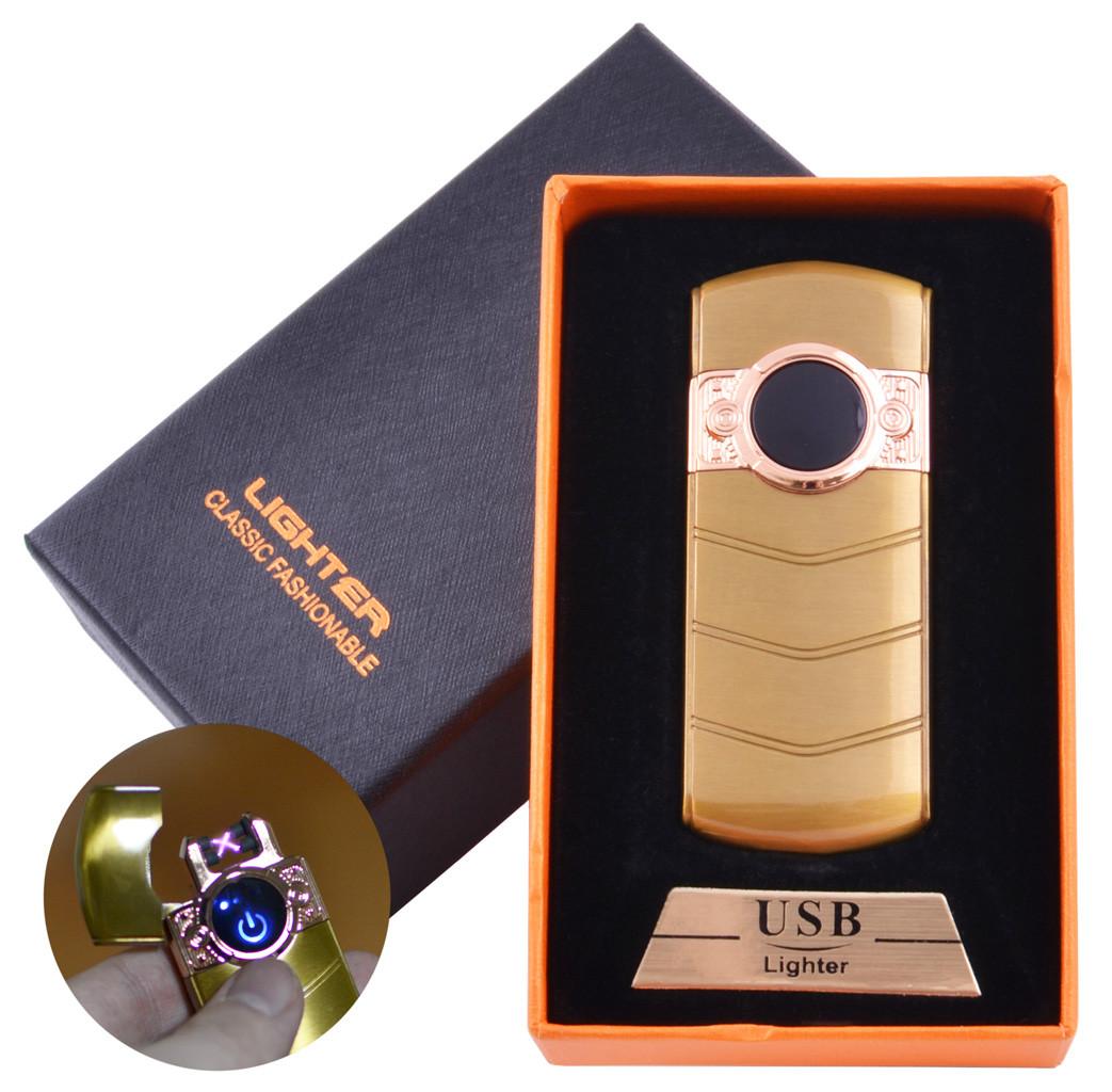 

Электроимпульсная зажигалка в подарочной коробке LIGHTER (USB) №HL-123 Gold Lighter