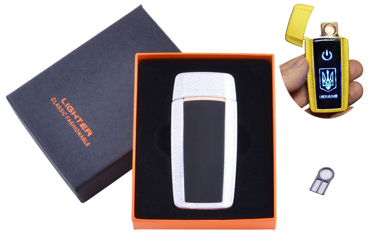 

USB зажигалка в подарочной упаковке Украина (Спираль накаливания) №HL-56 White USB