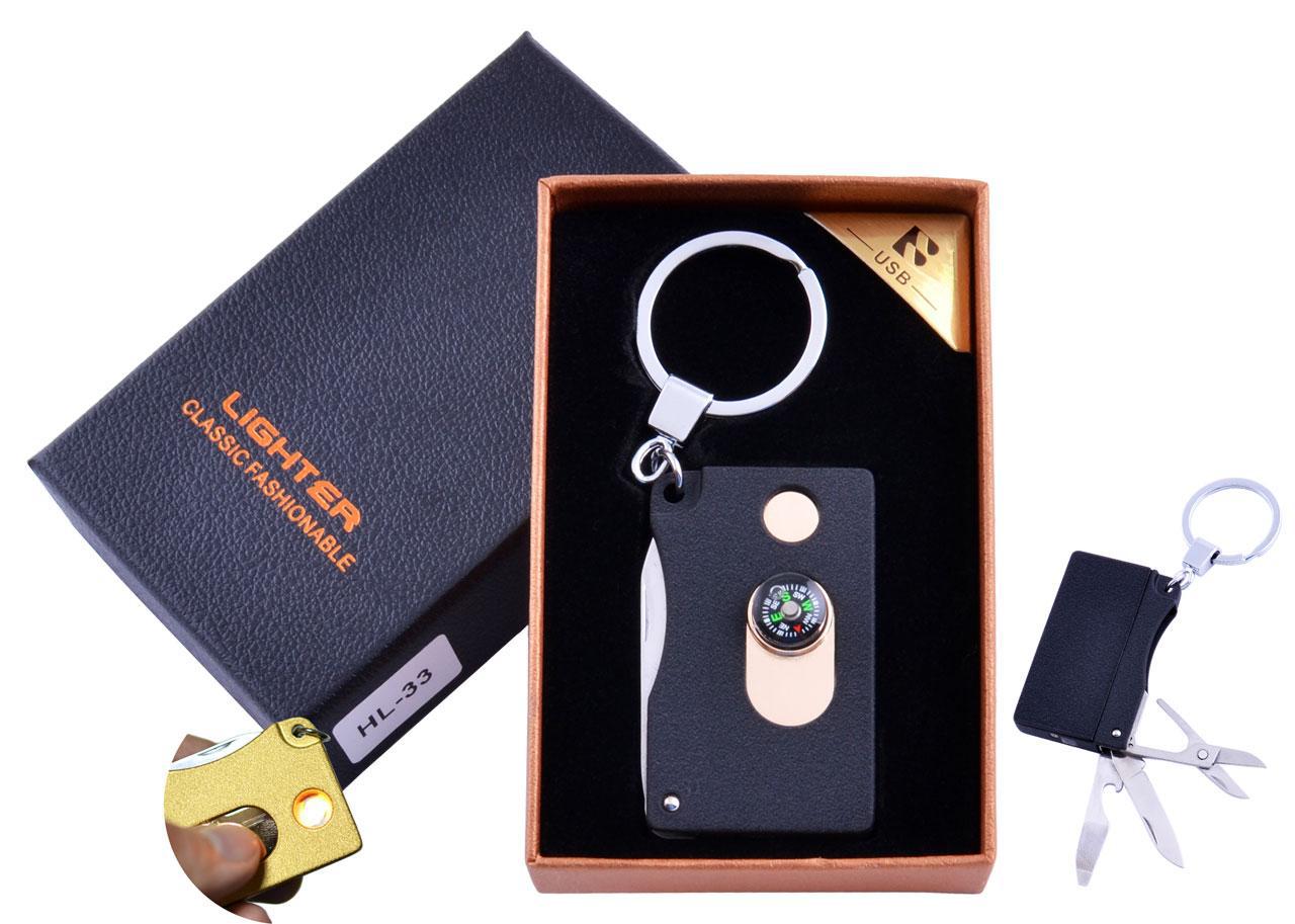 

Зажигалка-брелок в подарочной коробке Lighter (USB, Спираль накаливания) №HL-33 Black Lighter