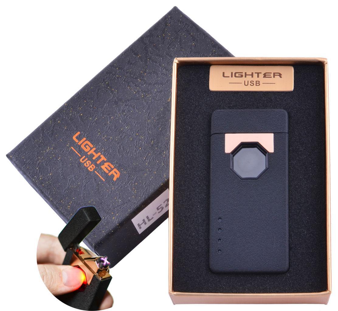 

Электроимпульсная зажигалка в подарочной упаковке Lighter (Двойная молния, USB) №HL-52 Lighter